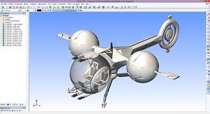 Bubble Ship в T-FLEX CAD