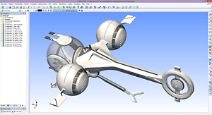 Bubble Ship в T-FLEX CAD