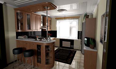 Рендеринг кухни в T-FLEX CAD