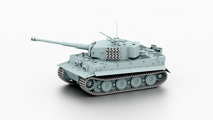Модель танка Tiger Ausf. E  в масштабе 1:16